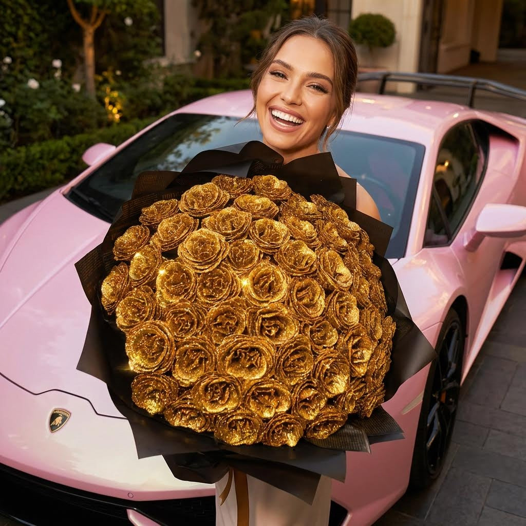 Buchet auriu - Cadoul perfect de 14 Februarie⚜️