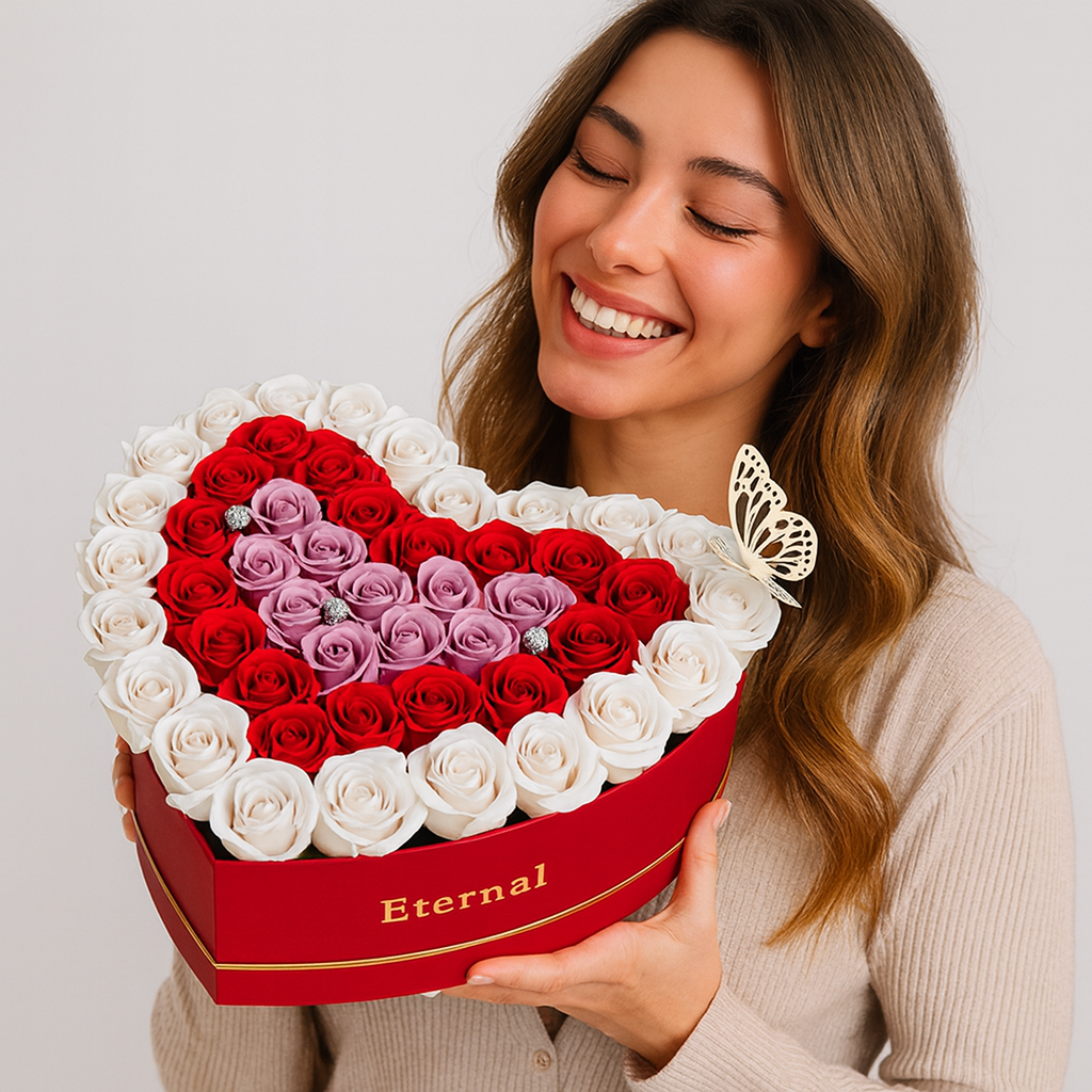 🌹 Cutia Inimă „Eternal” – Cadoul care spune "Te iubesc" fără cuvinte