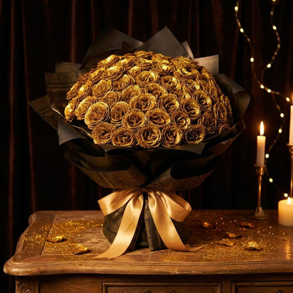 Buchet auriu - Cadoul Perfect