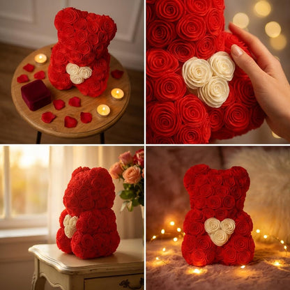 🐻🌹 Ursulețul „Royal Bloom” – Cadoul care spune „Te iubesc” fără cuvinte ✨💖