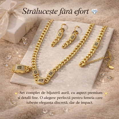 Set bijuterii aurii „Imperial Luxe”