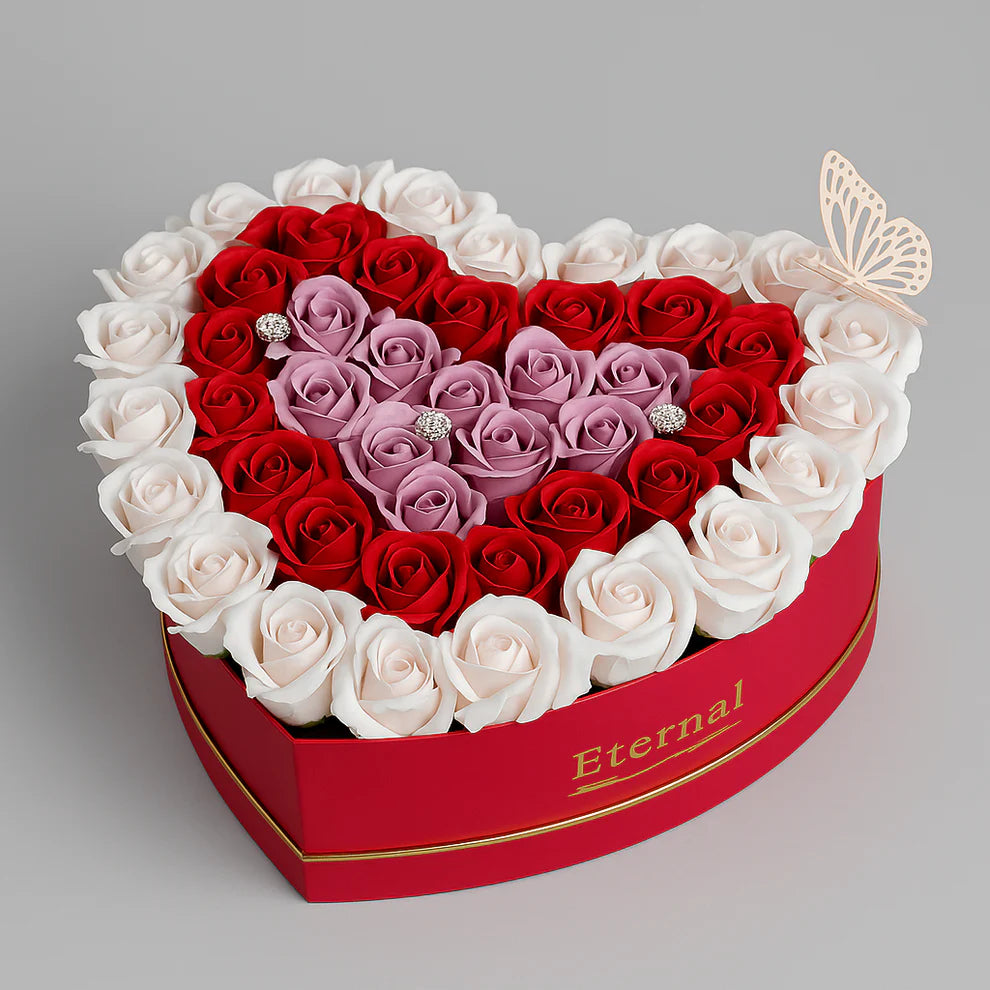 🌹 Cutia Inimă „Eternal” – Cadoul care spune "Te iubesc" fără cuvinte