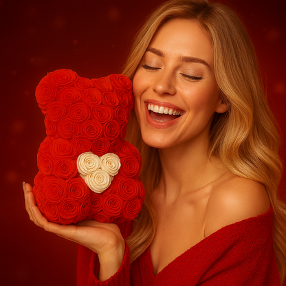 🐻🌹 Ursulețul „Royal Bloom” – Cadoul care spune „Te iubesc” fără cuvinte ✨💖