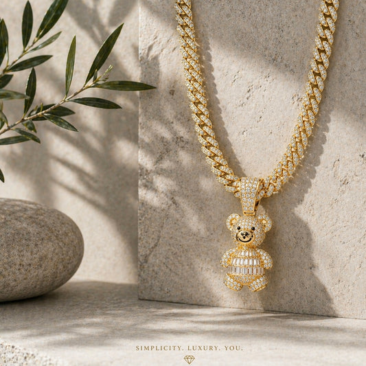 ICE TEDDY Cuban Chain – Drip Unisex Premium
