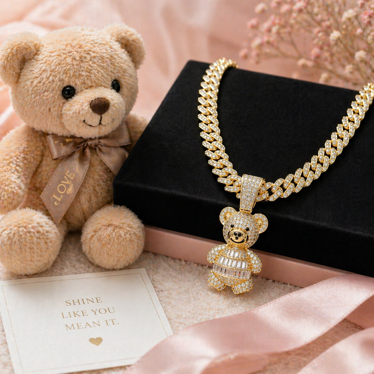 ICE TEDDY Cuban Chain – Drip Unisex Premium