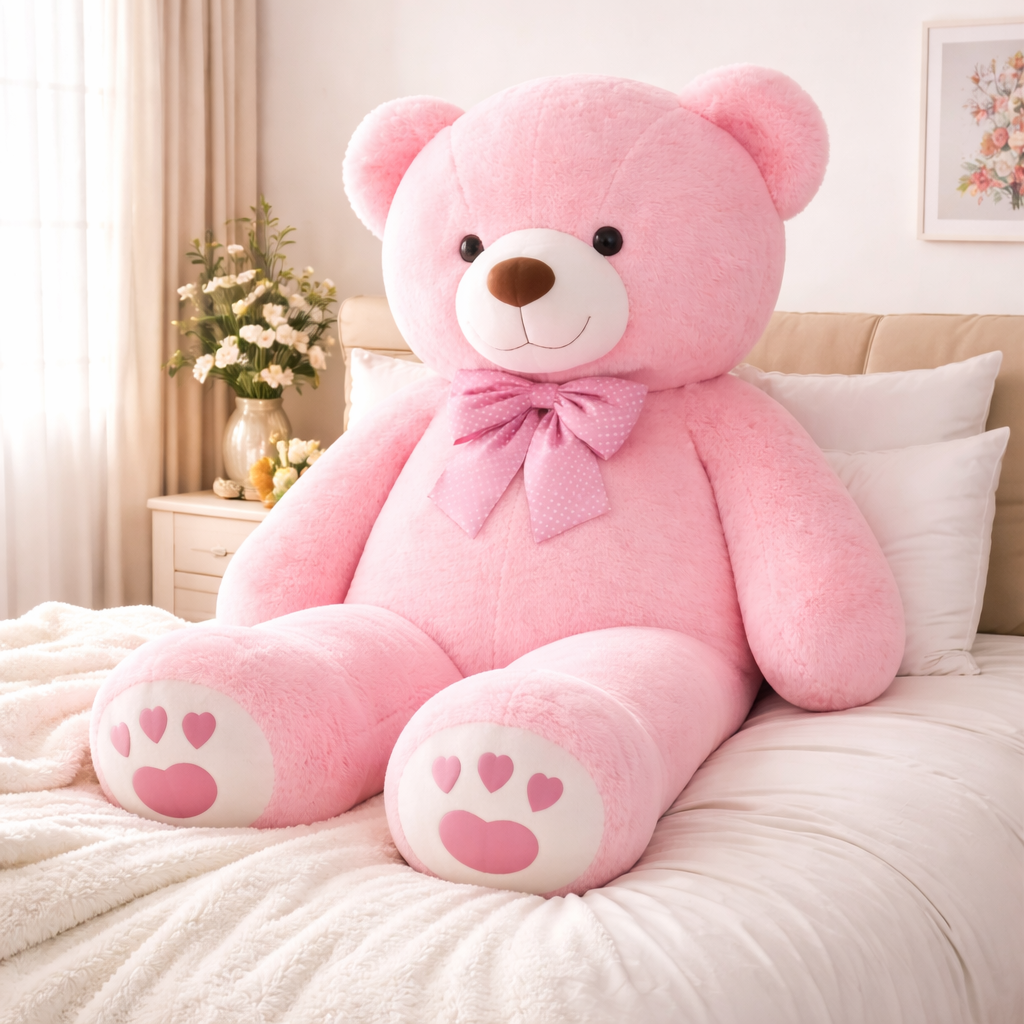 Urs Gigant Roz „Pink Hug 180” – Îmbrățișarea Perfectă