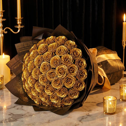 Buchet auriu - Cadoul Perfect