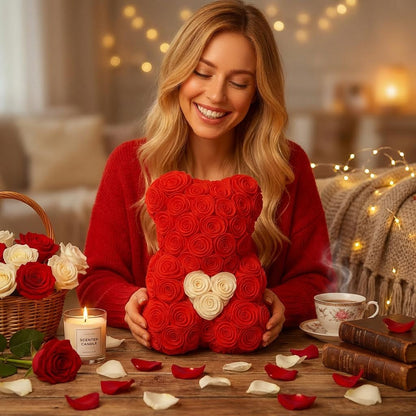 🐻🌹 Ursulețul „Royal Bloom” – Cadoul care spune „Te iubesc” fără cuvinte ✨💖